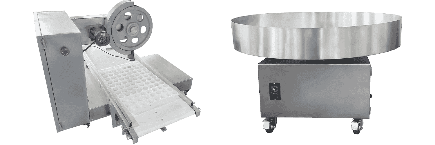 ST-280A MOCHI WRAPPER POWPER MASINE/MINGE ROTORINGE cu tavă cu aliniere